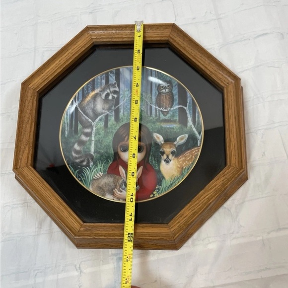 VTG. Margaret Keane Franklin Mint Plate Wendy's Wooded Wonderland Big Eye Eyes - Picture 12 of 12